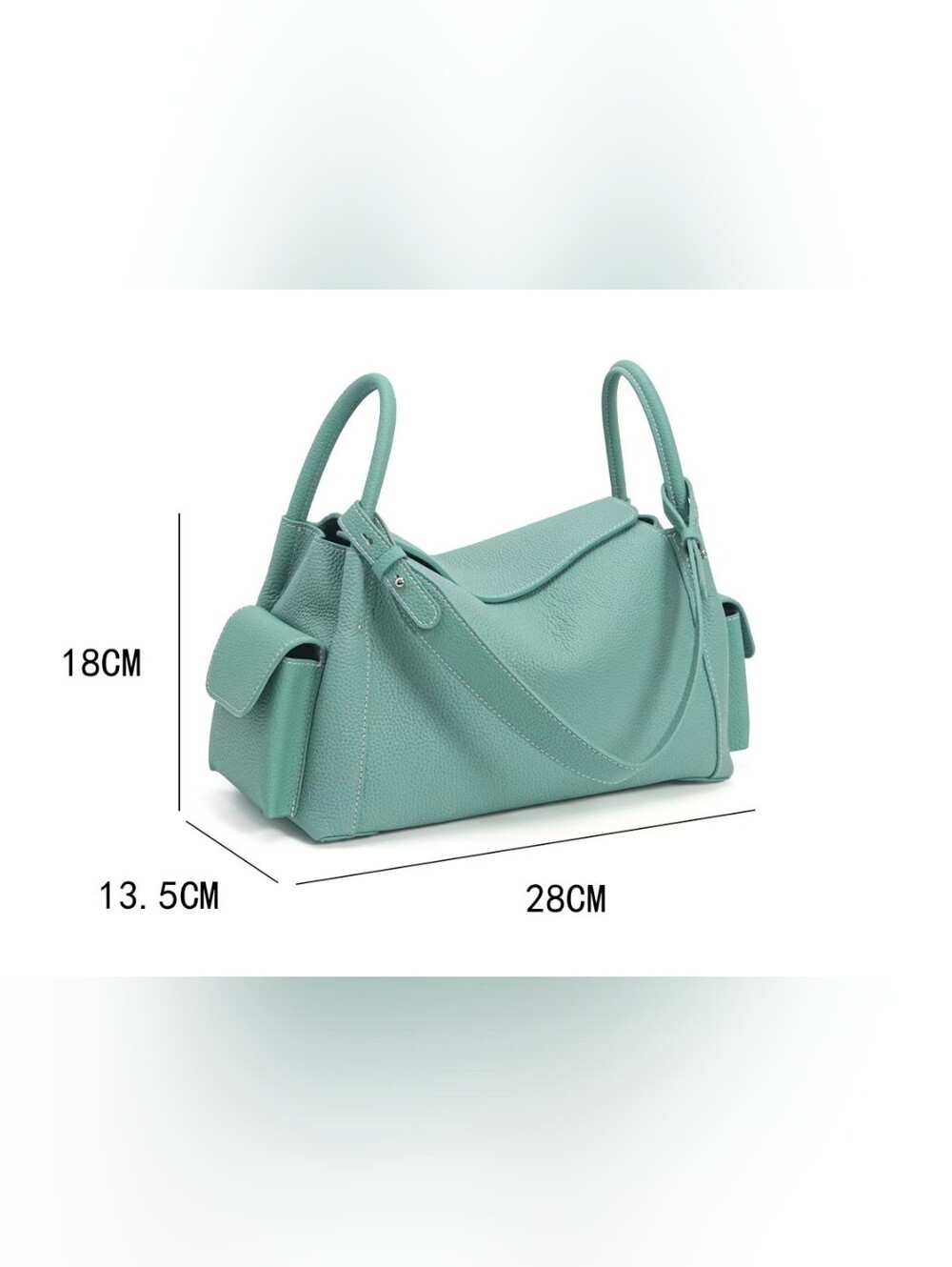 💯 Leather 🆕 Bag - Unbranded Self Support Company And Chain - Picture 2 of 6